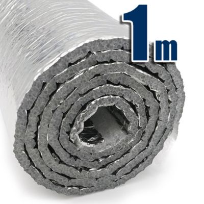 Isolation thermique 100 % aluminium avec mousse (1 m x 1,20 m). Isolation pour maisons, porches, radiateurs, caravanes et fourgons