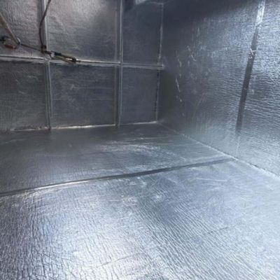 Isolation thermique 100 % aluminium avec mousse (5 m x 1,20 m). Isolation pour maisons, porches, radiateurs, caravanes et fourgons