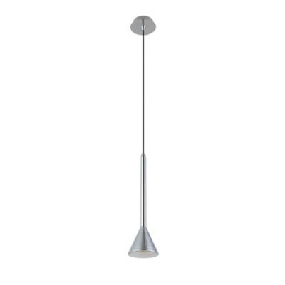 Italux Anela SN - Luminaire suspendu moderne à 1 ampoule LED, nickel satiné, GU10