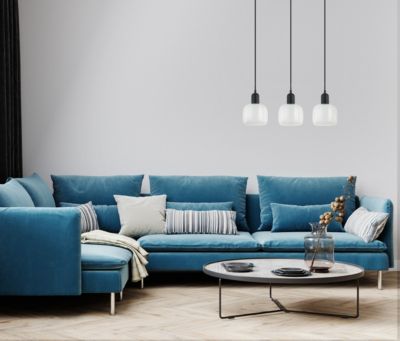 Italux Lamezia Plafonnier suspendu moderne à 3 lumières, E27
