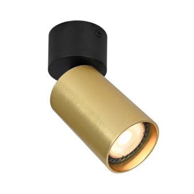 Italux Nesto Projecteur simple noir, laiton | Castorama