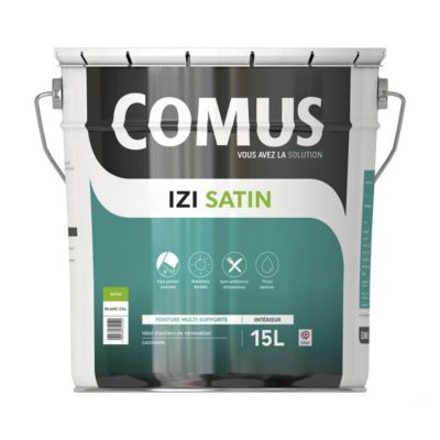 IZI'SATIN 15L - Peinture acrylique d'aspect satin en phase aqueuse - COMUS