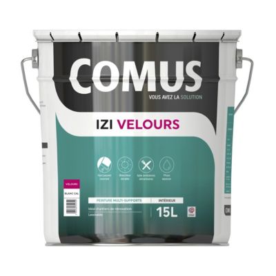 IZI'VELOURS 15L - Peinture acrylique d'aspect velours en phase aqueuse - COMUS