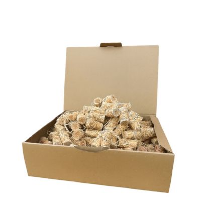 J'ENVOIE DU BOIS - Allume-feu Naturel Laine de Bois et Cire végétale - Boîte de 260 pièces - 3,5Kg - Cheminée, Poêle, Barbecue