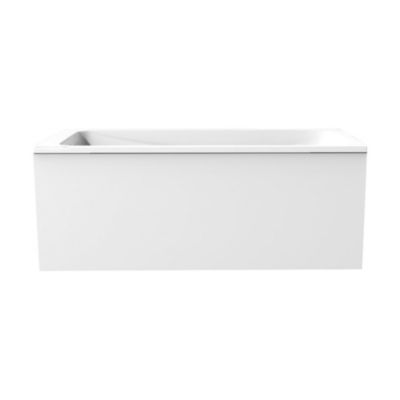 JACOB DELAFON Tablier frontal blanc pour baignoire rectangulaire 180 x 60 cm installation niche