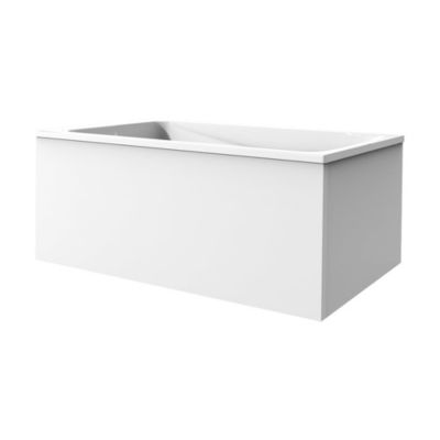 JACOB DELAFON Tablier frontal pour baignoire rectangulaire 180 x 90 x 60 cm installation angle Blanc