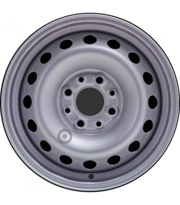 Jante tôle 13 pouces - 4 Trous - 5x13  4x98  ET35  AL58  argent