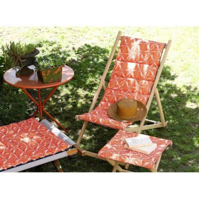 JARDIN PRIVE Chilienne matelassee Vague - Toile amovible