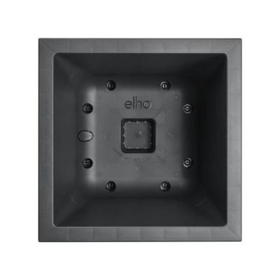 Jardinière carré en plastique 40 x 40 cm Elho Vivo Next Square noir