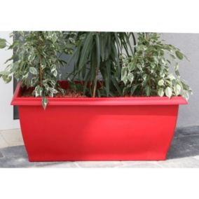 Jardinière Evolution - 80 x 40 x 32 cm - 64 L - Rouge