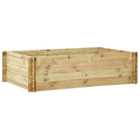 Jardinière lit sureleve plantes fleurs jardin bois Helloshop26