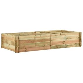 Jardinière pour legumes bois de pin bois Helloshop26