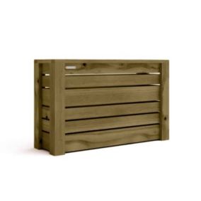 Jardinière rectangulaire en bois Maroc 100x50x46,5 cm. Vert