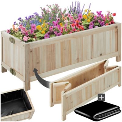 Jardinière surélevée pliable avec film d'étanchéité capacité 30L