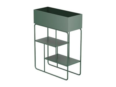 Jardinière sur pied L60 x P25 x H80 cm - vert - ALIPIAL