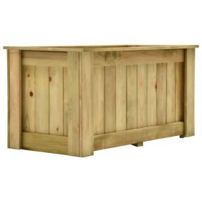 Jardinière surelevee 100 x 50 x bois Helloshop26