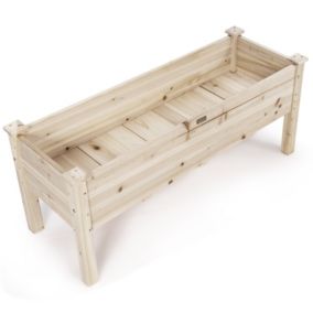 Jardinière surelevee en bois carre potager bois Helloshop26