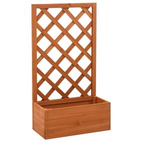 Jardinière à treillis de jardin 50 bois Helloshop26