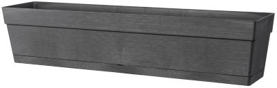 Jardinière à réserve d'eau Deroma Save R anthracite 78 x 16 x h.17 cm