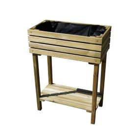 Jardipolys Mini carré potager surélevé KÜB - 60x30xH19,6/80 cm