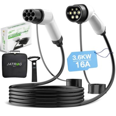 JATRHG câble de recharge 3,6kW / 16A monophasé, 5m, type 2 vers type 2, pour véhicules électriques et hybrides rechargeables