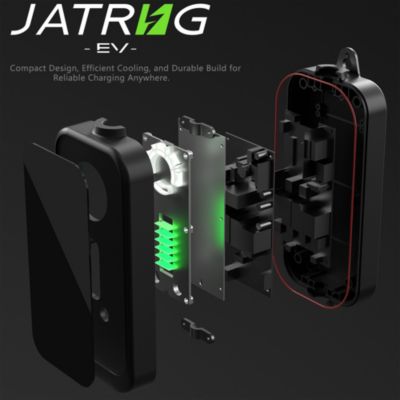 JATRHG P1 chargeur portable réglable de 3,6kW à 1,5kW / 16A à 8A monophasé, 5m, type 2, pour véhicules électriques