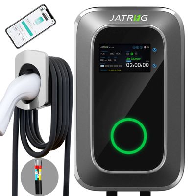 JATRHG S1 borne de recharge 7,2 kW / 32 A, monophasé, avec câble type 2 de 12 m et App SmartLife Wifi
