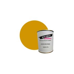 Jaune Moutarde Peinture bois int/ext aspect velours-satin Aqua Bois Jaune Moutarde - 750 ml