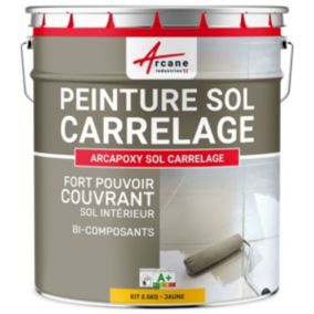 Jaune Signalisation - RAL 1023 - 2.5 kg (jusqu'à 12.5 m² en 2 couches) - ARCANE INDUSTRIES