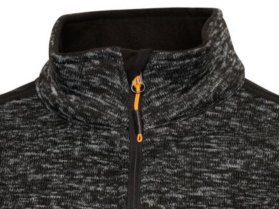 JCB D+IF Trade Essington II Full Zip Grey Marl Knitted Jumper Fleece L
