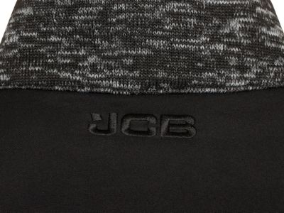 JCB D+IF Trade Essington II Full Zip Grey Marl Knitted Jumper Fleece L