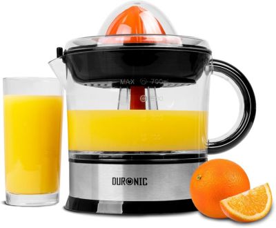 JE407 Presse agrumes 40W Capacité 700 ml 2 cônes interchangeables Filtre réglable Jus oranges citrons agrume frais Duronic