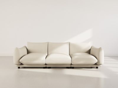 Jeanne - Canapé modulable 3 places en velours texturé - Best Mobilier