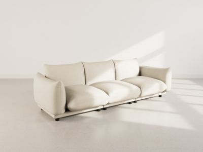Jeanne - Canapé modulable 3 places en velours texturé - Best Mobilier