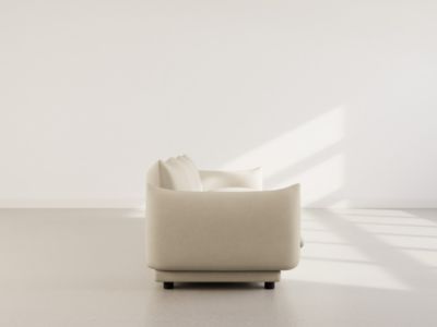 Jeanne - Canapé modulable 3 places en velours texturé - Best Mobilier