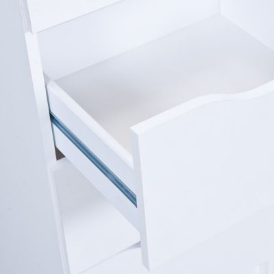 JENNY BLANC - Chiffonnier 4 Tiroirs Coloris Blanc