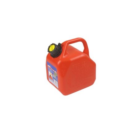 Jerrican avec bec verseur 5L en plastique rouge