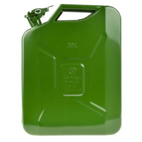 Jerrican essence en métal avec bouchon hermétique    Vert   20 L
