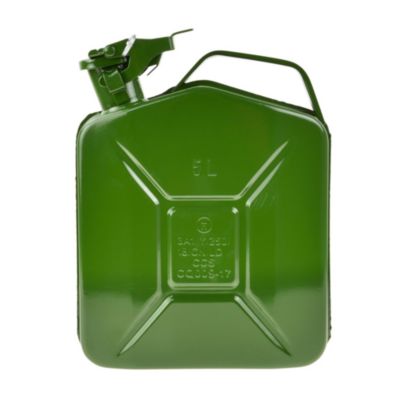 Jerrican essence en métal avec bouchon hermétique Vert 5 L