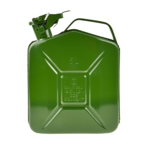 Jerrican essence en métal avec bouchon hermétique    Vert   5 L