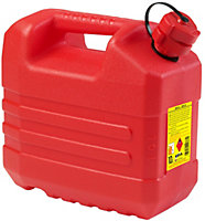 Jerrican hydrocarbure en plastique rouge 10 L