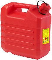 Jerrican hydrocarbure en plastique rouge 20 L