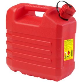 Jerrican hydrocarbure en plastique rouge 20 L