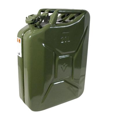 Jerricane en métal 20 litres pour carburant ou huile