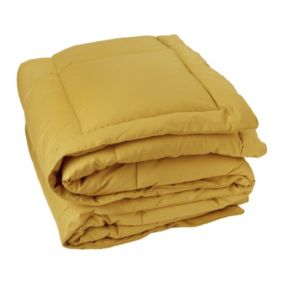 Jeté de lit  - Effet duvet (160x240 cm - Jaune Ocre)