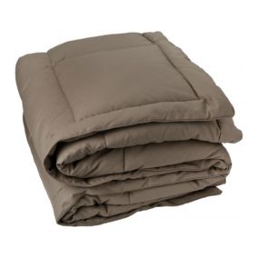 Jeté de lit  - Effet duvet (160x240 cm - Taupe)