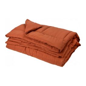 Jeté de lit  - Effet duvet (160x240 cm - Terracotta)