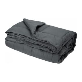 Jeté de lit  - Effet duvet (240x260 cm - Argent)