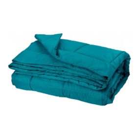 Jeté de lit  - Effet duvet (240x260 cm - Bleu)