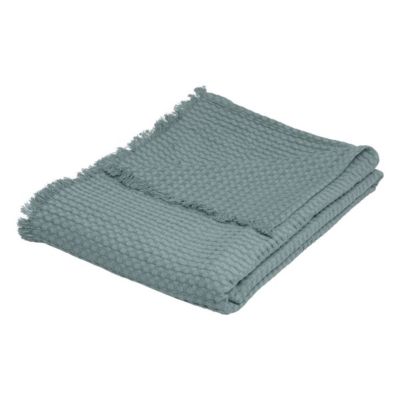 Jeté de lit Widdy coton 130x180cm vert céladon - Atmosphera